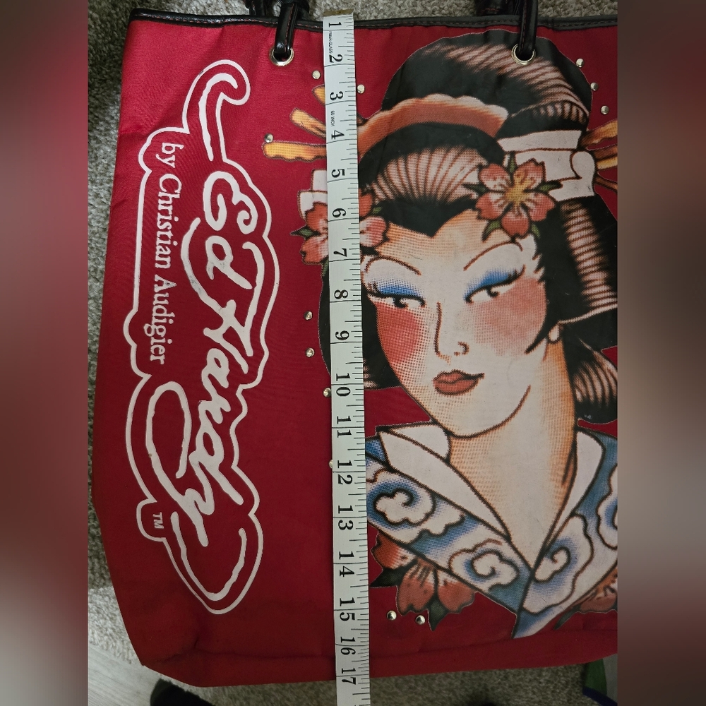 Ed Hardy Y2k Red Tote - Picture 10 of 11